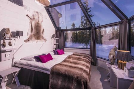 Glas-Iglu des Santas Hotel Aurora