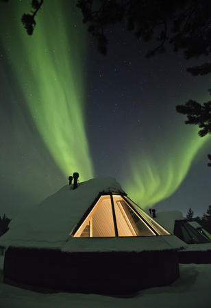 Aurora cabin des Wilderness Hotel Muotka