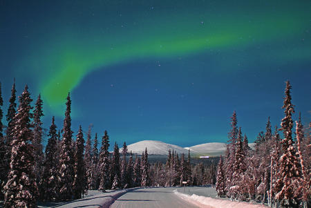  Nordlicht über den Fjälls
