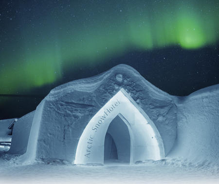 Willkommen im Arctic SnowHotel (c) Arctic SnowHotel & Glass Igloos